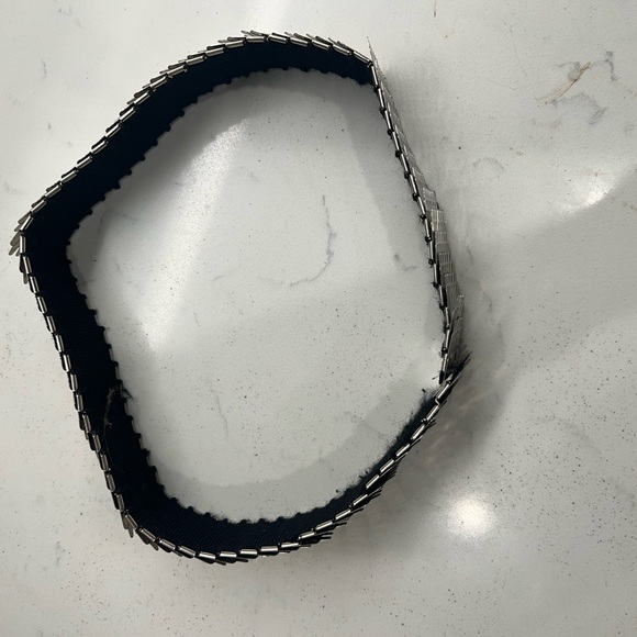 Silver Vintage 1980s Stretch Belt - Picture 3 of 4